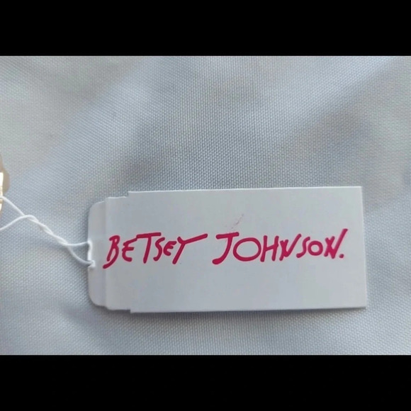 BETSEY JOHNSON Garden of Excess  Crystal Rhinestone Hinged Cuff Bracelet NWT - Picture 4 of 7